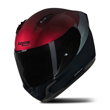 Integralhjelm Nolan N60-6 Sort/Rød/Grå M