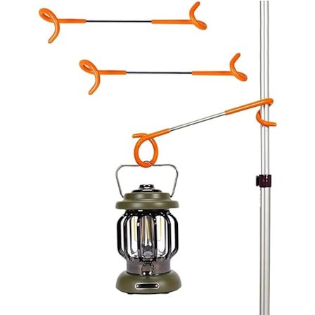 3 stk. Lanterne Krog kompatibel Camping, Teltstang Hængende Lampekroge, S-form