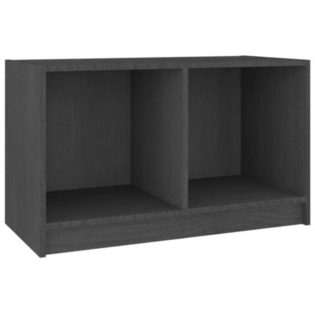 Vidaxl Tv-bänk Grå 70x33x42 Cm Massiv Furu Grå