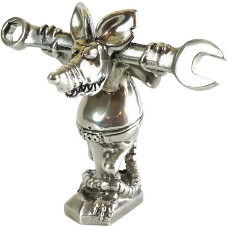 Rod The Rat Mechanic Rat Rod Hot Rod Panserpynt, Bil Frontdeksel Resin Ornament, Rotte Mekanisk Ornament (D-8D)