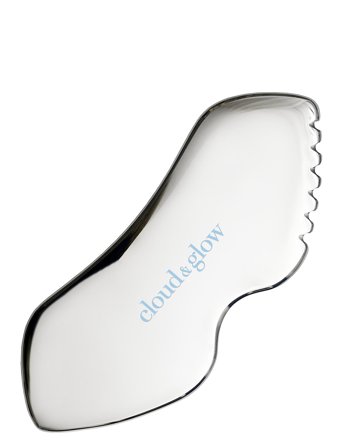 Cloud & Glow Stainless Steel Gua Sha - Silver - 100 g