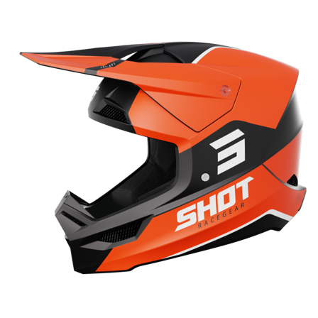 Casco Cross Shot Furious Bolt Arancio L