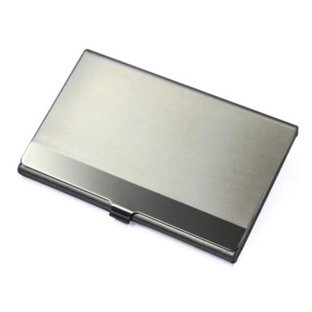 Vattentätt rostfritt stål Silver Aluminium Metallväska Box Case -ID Namn Kreditkortshållare Cover namnkort kortfodral pattern 1