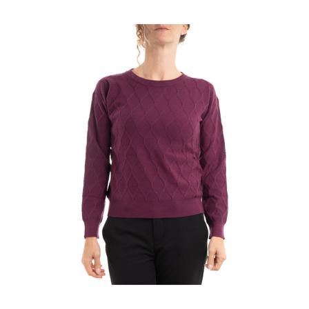 Marella, Round-neck Knitwear Fioletowy, Kobieta, Rozmiar: S