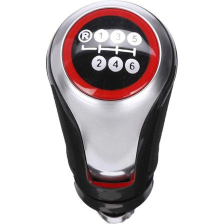 Växelspaksknopp i läder med 6 växlar för Golf MK5 MK6 MK7 /