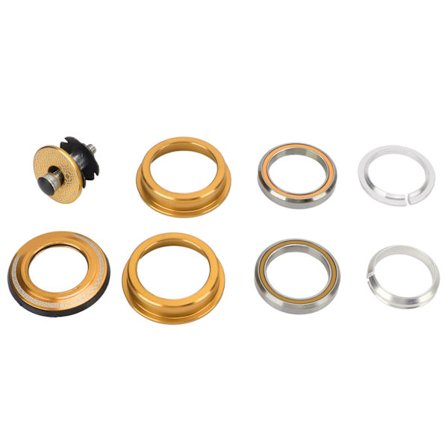 Viaron 44mm polkupyörän ohjaustanko, kaksinkertainen laakeri, maastopyörän etuhaarukan ohjaustangon ohjaustanko pyöräilyyn, kulta