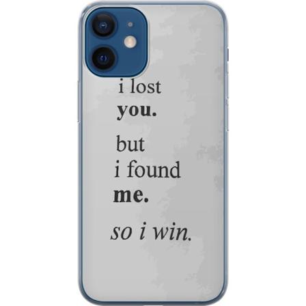 Apple iPhone 12 mini Genomskinligt Skal Word