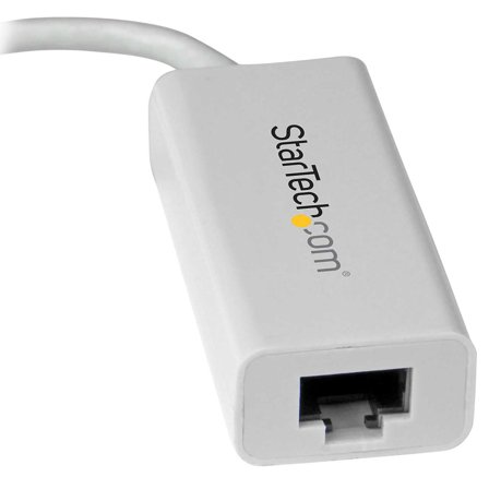 StarTech USB C to Gigabit Ethernet Adapter - White - USB 3.1 to RJ45 LAN Network Adapter - USB Type C to Ethernet (US1GC30W) - nettverksadapter -