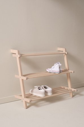 Jotex - Skohylle 80 Cm Hvitlasert - EDDISON - Kjøp Skohylle hos Jotex