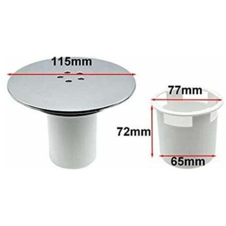 90mm/115mm Udskiftning af bruseafløbsdæksel, kompatibel med Bonde Douche