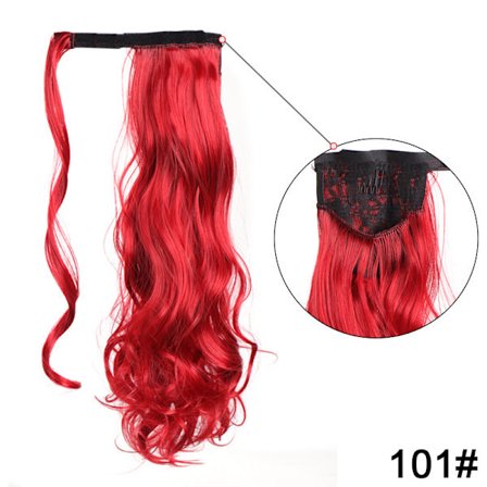 One Piece (ca. 22 tommer) Kvinne Parykk Borrelås Vannbølge Krøllete Hai