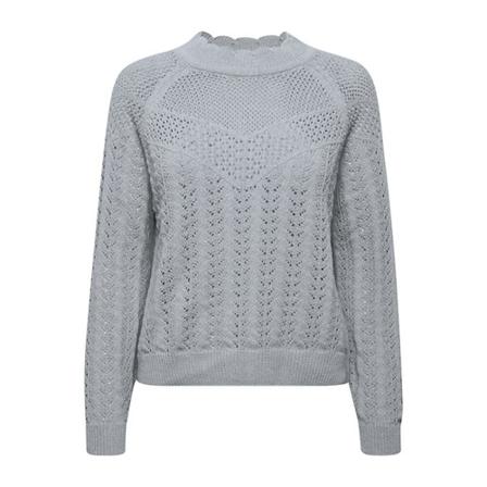 b.young Round-neck Strik Grå, Dame Striktrøjer