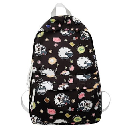Mode vattentät print Animal School Bag Mochila black