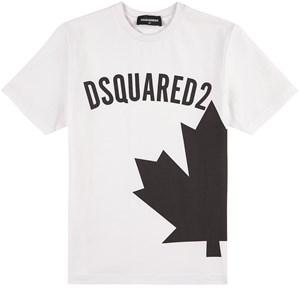 Kids - Dsquared2 White Graphic Print Branded T-Shirt 16 Years - Tops - 16 years - White