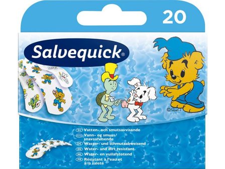 Salvequick Plåster Bamse 20/fp - Lyreco - Skyddsutrustning - Första Hjälpen - Plåster