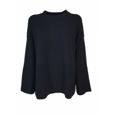 Liviana Conti Round-neck Knitwear , Blauw , Dames , Maat: M Truis