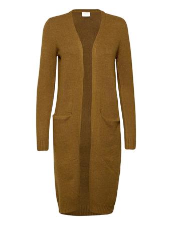 Viril L/S Long Knit Cardigan-Fav Neuletakki Ruskea Vila