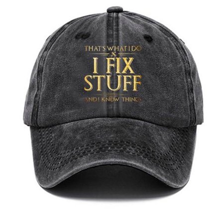 Ny Hot Baseball Caps "Det er det jeg gjør, jeg fikser ting og jeg kan ting" Baseball Caps, Grafiske Baseball Caps for Menn