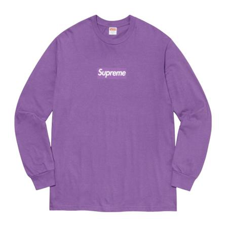 Supreme, Long Sleeve Fioletowy, Mężczyzna, Rozmiar: M