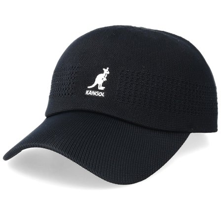 Kangol - Svart flexfit Keps - Tropic Ventair Spacecap Black Flexfit @ Hatstore