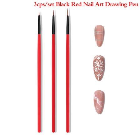 3st Akryl Nail Art Pensel Nail Art Dotting Pen Ritning Painti