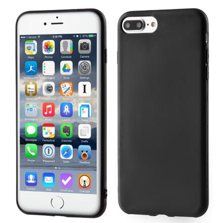 Skal I Gummi (tpu), Iphone 7 Plus / 8 Plus, Mattsvart Svart