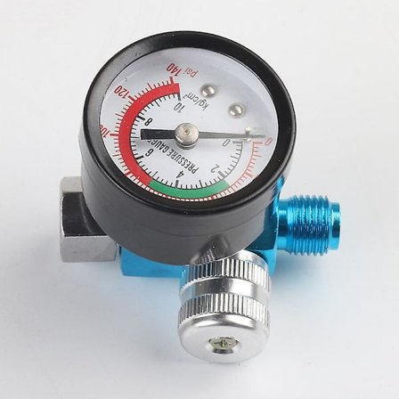 Lufttrycksregulator, Luftverktygstillbehör 1/4” Målarpistol Tryckmätare