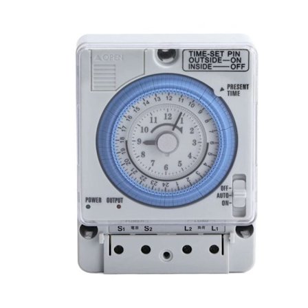 1 st TB388 mekanisk timer, 24 timmars timeromkopplarrelä programmerbar timerkontroll 24 timmar