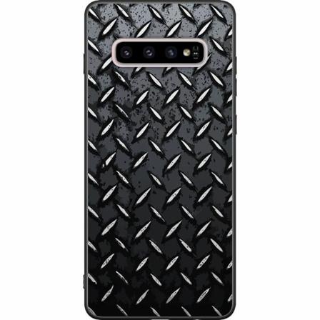 Samsung Galaxy S10+ Svart Skal Metalliskt Mönster