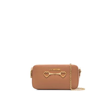 Love Moschino, Small Crossbody BAG Bruin, Dames, Maat:ONE Size