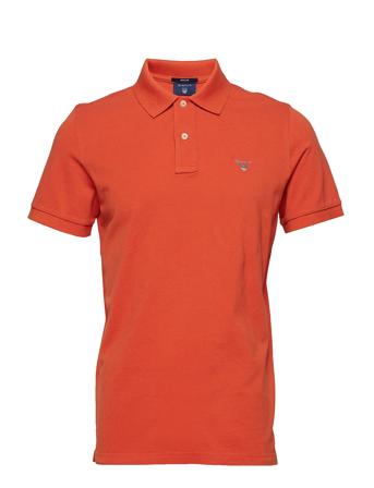 Original Pique Ss Rugger Polos Short-sleeved Oransje GANT