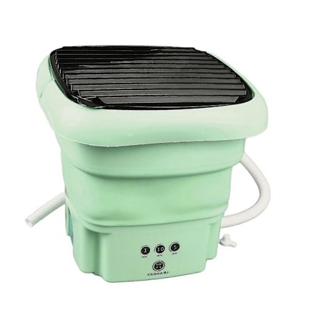 Mini Vaskemaskine Bærbar Foldbar 8L Vandtæt med Timerfunktion til Små Rum