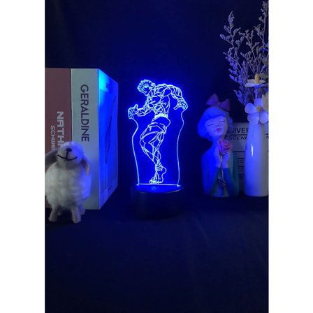 Anime 3D LED-ljus Night Club Atmosphere Decor Baki The Grap