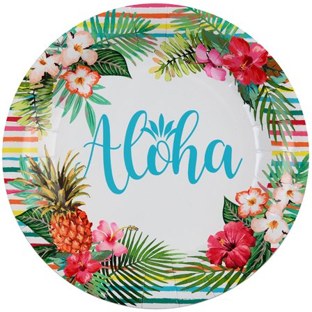 Aloha Papperstallrik 10-pack