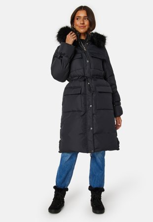 Chiara Forthi Marcella Long Down Jacket Black Klær