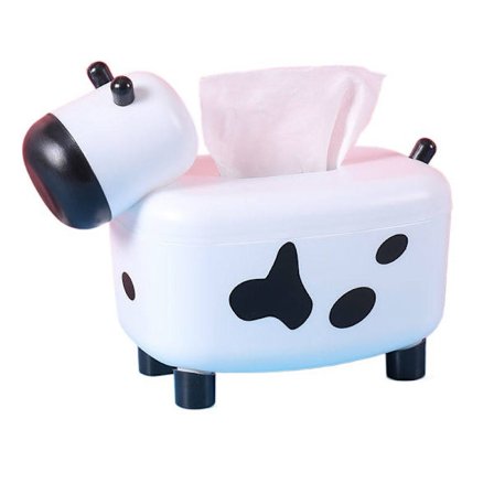 Ko-formad servettbehållare för skrivbord, pappershållare, servettdispenser S