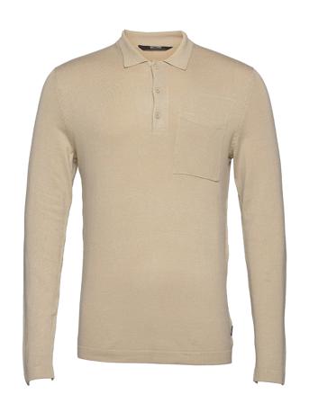 Onsadam Ls Polo Knit Beige ONLY & SONS