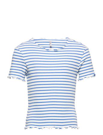 Koggila S/S Rib Top Jrs Blue Kids Only