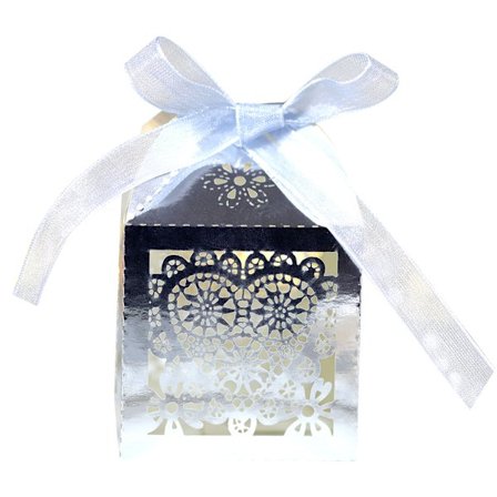 Skärbox 100 Stycken Bröllopsbil Alla Hjärtans Dag Presentförpackning Bröllopsbankett Presentförpackning Ihålig Godisask Bröllopsbrud Alla Hjärtans Dag