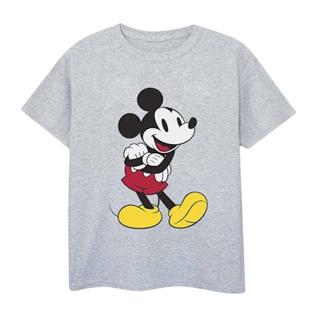 Disney Classic Mickey Mouse T-shirt S Sports Grey för män