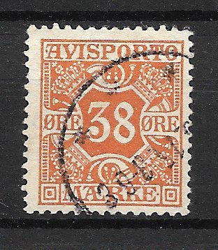 Danmark 1915 - Avisporto 18 - Stemplet