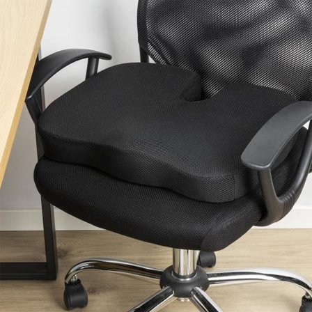 HI Ortopedisk sittdyna 45x35x7 cm svart