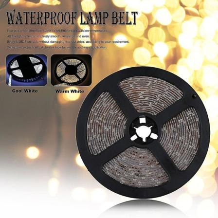 5m/3528/300LED Vanntett Enkelt Lys 12V Lysbelte
