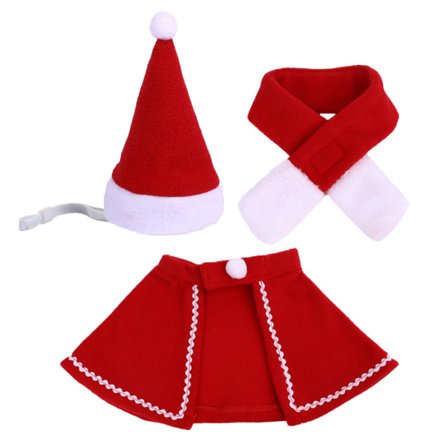 Pet Justerbar Jultomte Hatt, Kappa, Scarf Chr