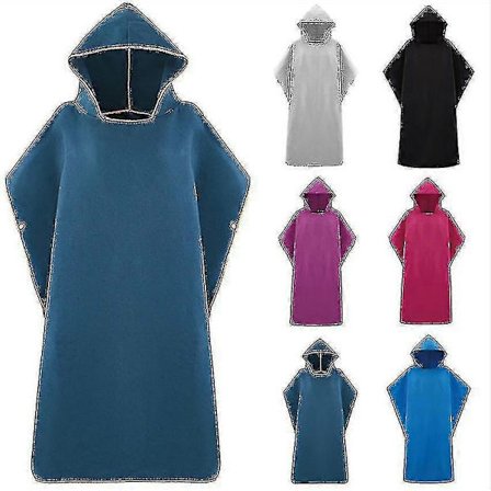 Mikrofiber Hettehåndkle Menn Kvinner For Svømming Strand Reise Hurtigtørkende Skiftende Kappe Badehåndkle Badekåpe Surf Poncho Sauna Playa