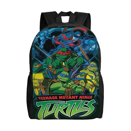 Teenage Mutant Ninja Turtles Rygsæk Teenager Skoletaske Canvas Notebook Rygsæk Taske Unisex-XTYD9321