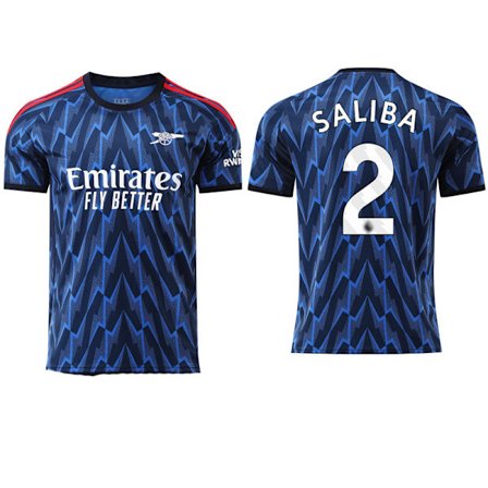 25-26 Arsenal F.C. Bortedrakt NO.2 SALIBA Fotball T-skjorte S-2XL