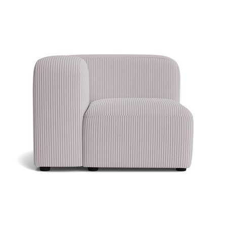 Milo hjørnemodul, venstrevendt - Lincoln Lysegrå - 100x100x72 - Sofa