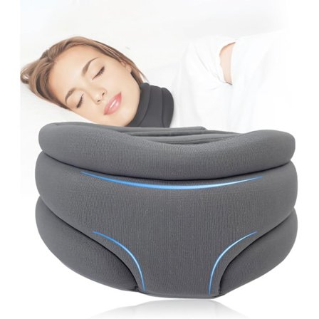 Nakkestøtte | Nakkestøtte for snorking, nakkekrage for søvn, mykt skum, nakkestøtte for å holde ryggvirvlene stabile