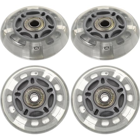 4 stk. 72 mm LED Skate Hjul Inline Rulleskøjtehjul til Udendørs Udskiftning (Tilfældig Farve)